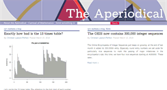 Desktop Screenshot of aperiodical.com