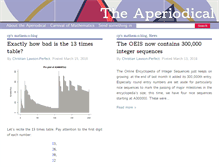 Tablet Screenshot of aperiodical.com